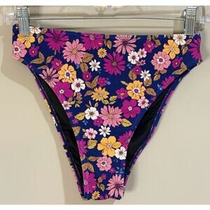 Cupshe Peaceful Garden Tummy Control Bikini Bottom - Small‎ NWT